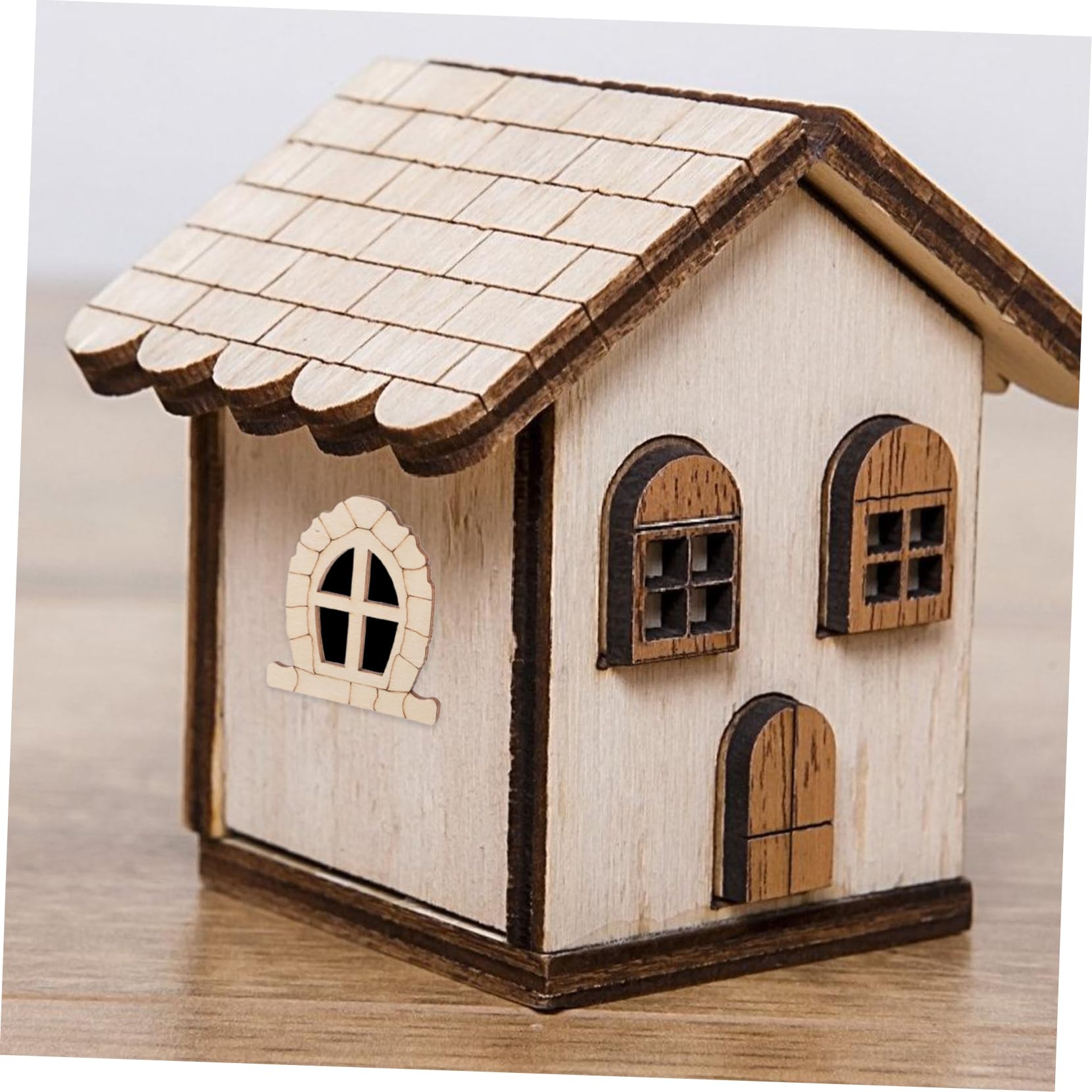 16 Fenêtres Miniatures En Bois Pour Maison De Poupée - Cadres Décoratifs 6,7x6,7 Cm - DIY Modélisme