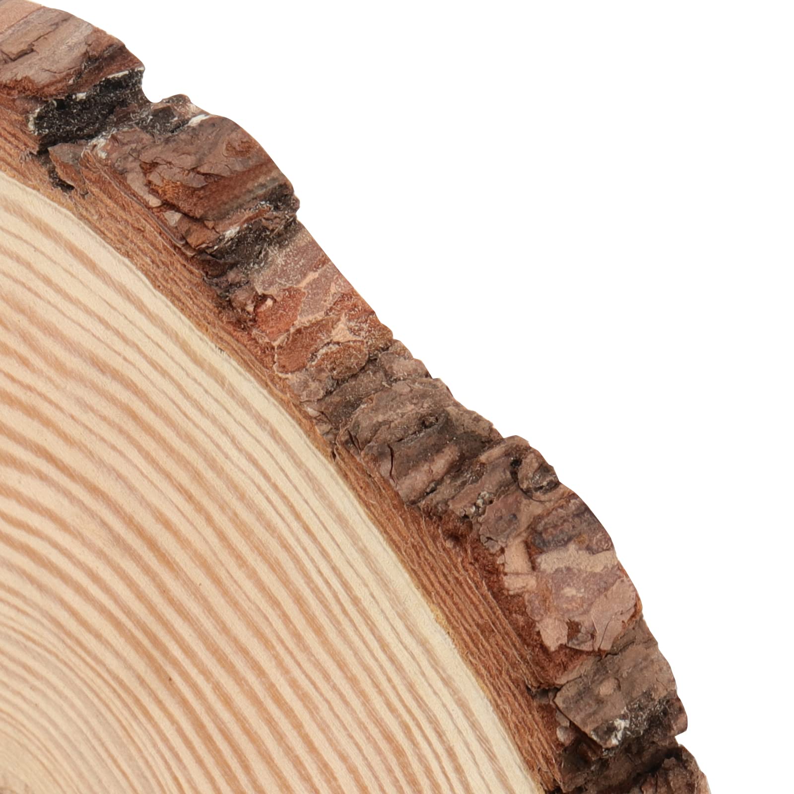 4 Rondins De Bois Naturel - Tranches De Pin 18-20cm X 15mm D'épaisseur - Pour Déco Rustique, Mariage, Noël Ou Pyrogravure