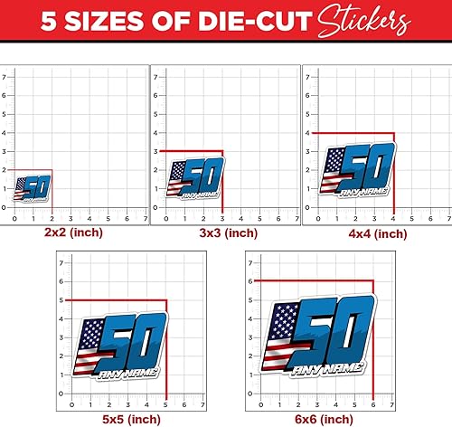Miniatura 9 de Adhesivo de carreras personalizado con nombre de carreras, número de carreras, calcomanías de texto, calcomanías de vinilo troqueladas impermeables