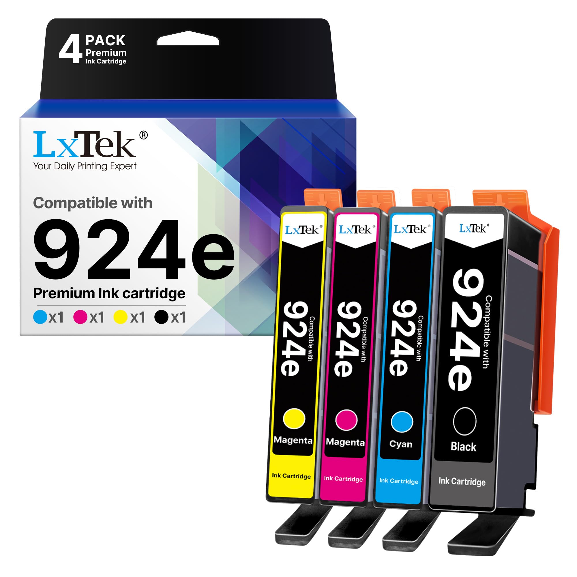 LxTek 924e Cartouches d'encre pour HP 924 924e pour HP 8122e 8132