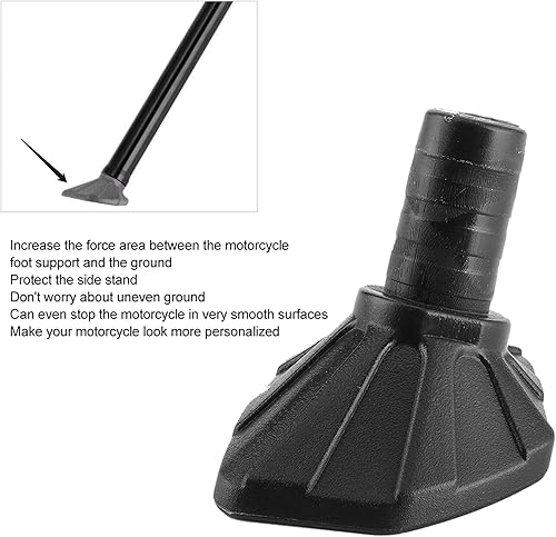 Miniatura 3 de Fydun Soporte para soporte lateral para motocicleta, soporte para 125501 TEFETXFX (negro)