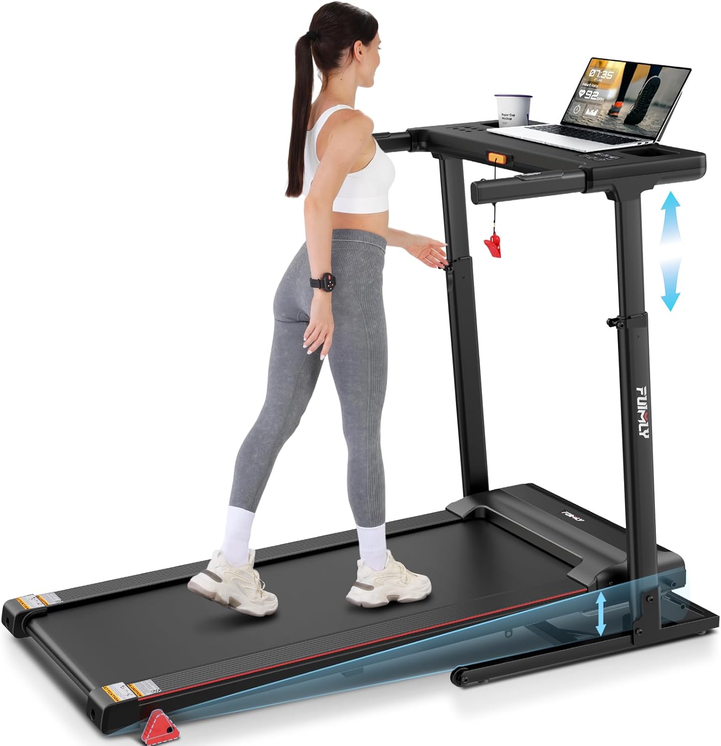 Treadmill with Desk Workstation Adjustable Height, Algeria Ubuy