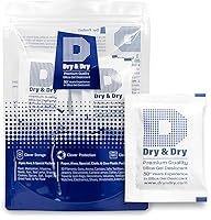 Vista 15 de Dry & Dry Paquetes de gel de sílice de 0.18 oz [100 paquetes] de gel de sílice, paquetes de gel de sílice, paquetes de gel de sílice recargables