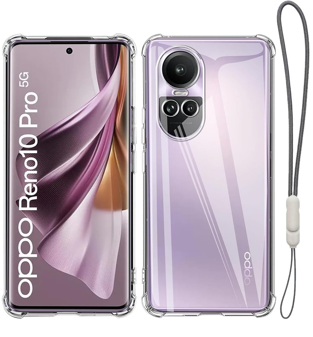 Amazon.co.jp: For OPPO Reno10 Pro 5G ケース 保護カバー クリア TPU 