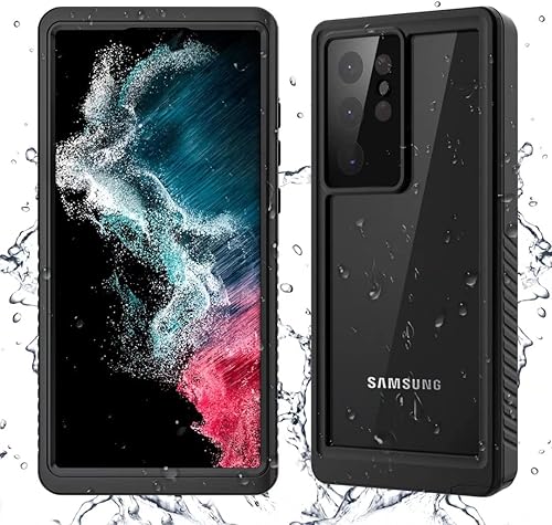 Funda para Samsung Galaxy S22 Ultra Waterprooof, con protector de pantalla sensible integrado, a prueba de golpes, resistente al agua, IP68, para