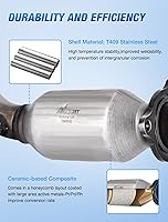 Vista 3 de Nilight Convertidor Catalítico para Chevy Equinox/GMC Terrain 2010-2014, 2012 2013 2014 2015 Captiva Sport 2.4L, Ajuste Personalizado (Estándar EPA)