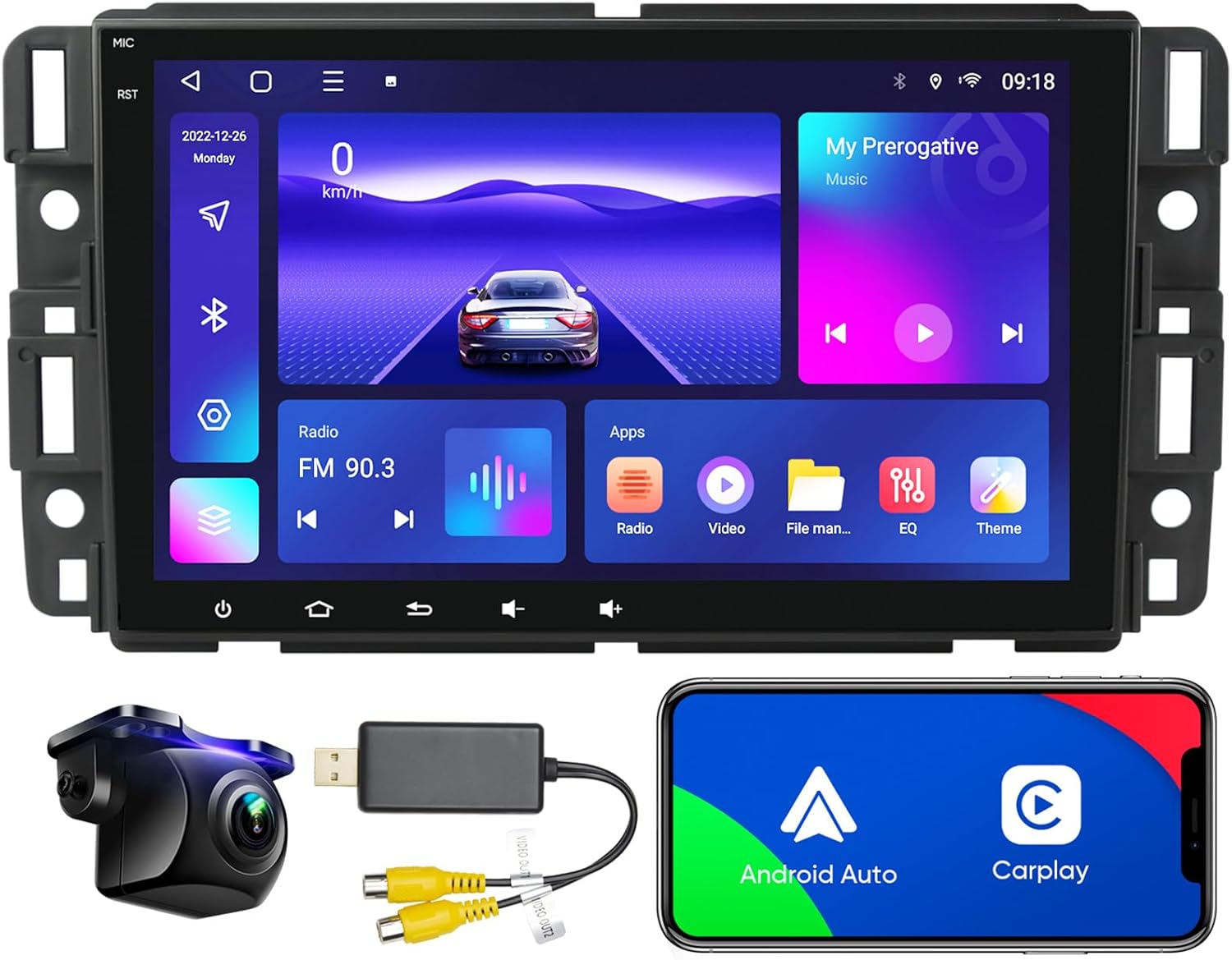 Video Out Adapter USB to RCA USB to CVBS for Chevrolet