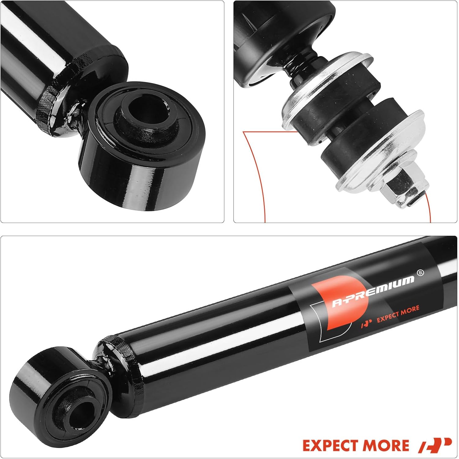 A-Premium Front Shock Absorbers Compatible with Ram 2500 2014-2024, 3500 2013-2018, 2-PC Set