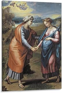 Raphael Poster -Visitation Art Poster Canvas Painting Decor Wall Print Photo Home Modern Decorative Posters Framed/Unframed 16x24inch(40x60cm)