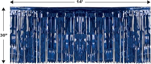 Miniatura 7 de Beistle Falda metálica con flecos para mesas rectangulares suministros de flotador para banquetes y desfiles decoraciones temáticas de fiestas de