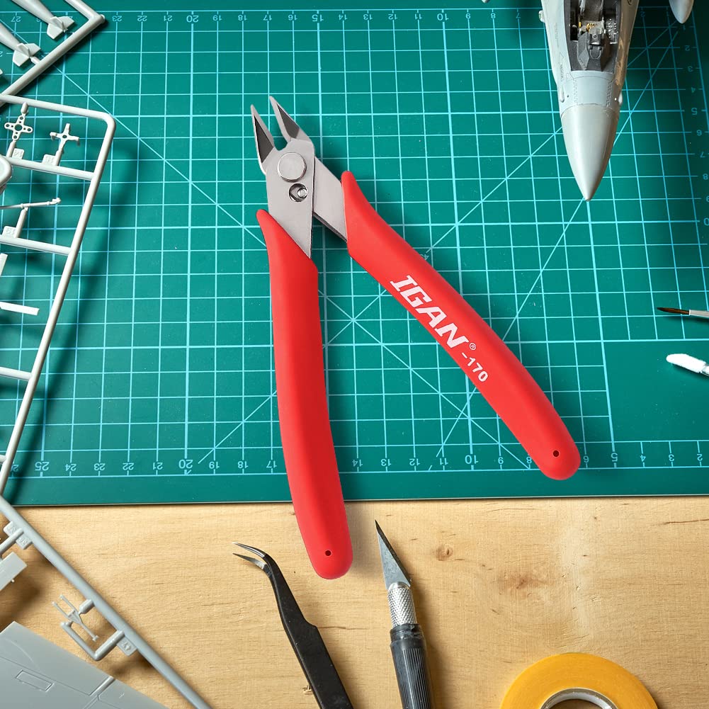 IGAN170 Wire Cutters, Precision Electronics Flush Cutter, One of the