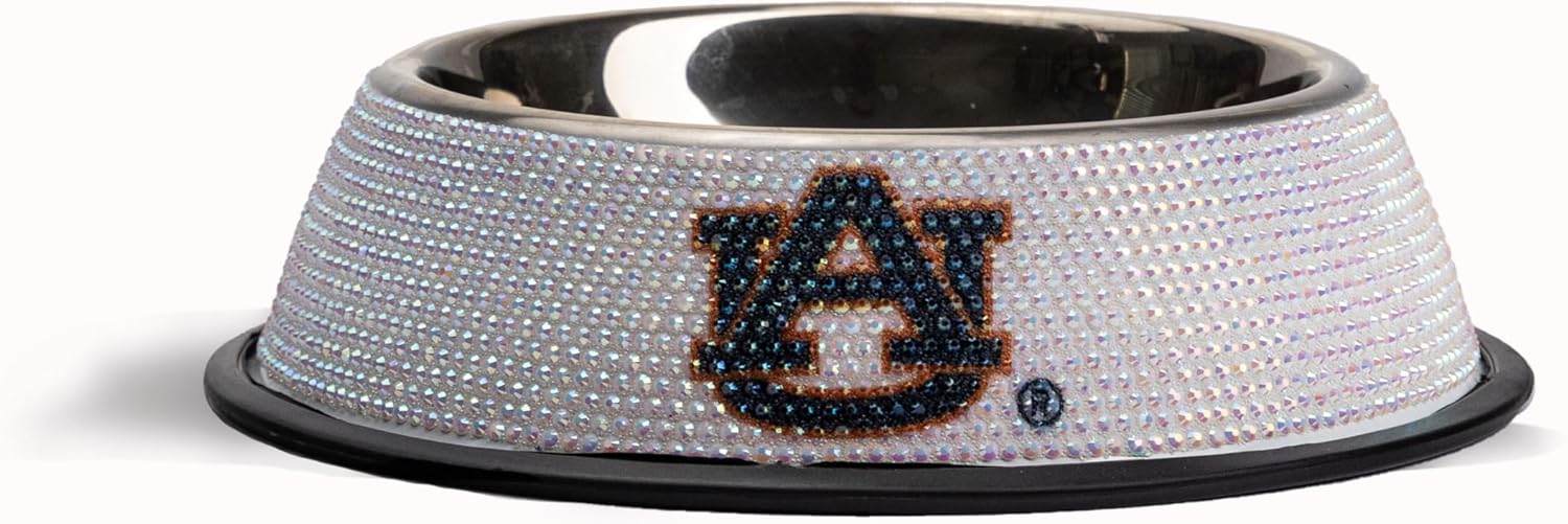 The Memory Company | Licensed NCAA Bling Team Logo Stainless Pet Bowl