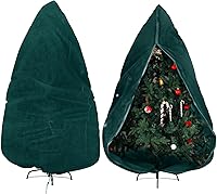 Vista 8 de Shappy Bolsa de almacenamiento para árbol de Navidad de 9 x 4 pies, bolsa vertical a prueba de polvo con cremallera y cordón para Navidad, a prueba
