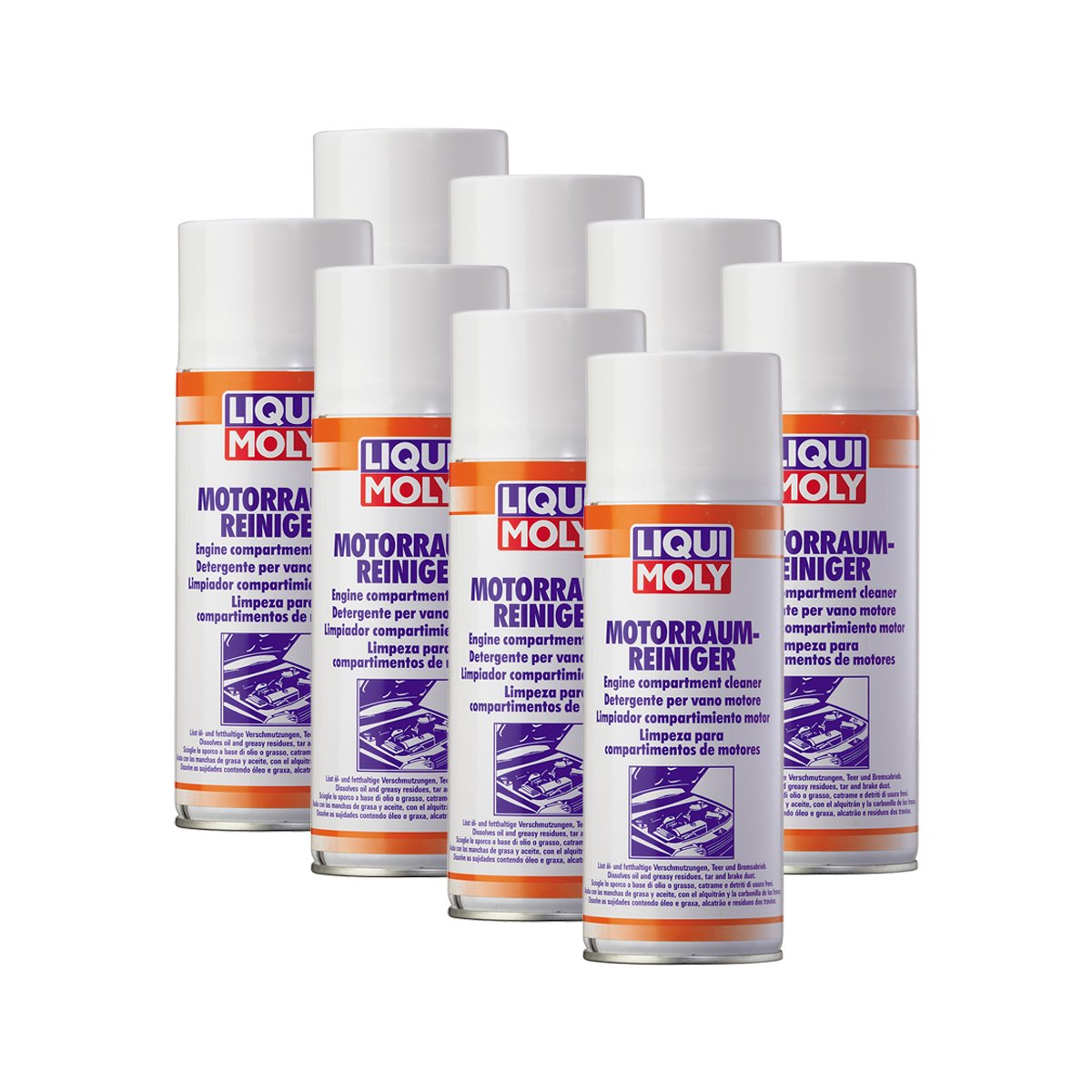 8x LIQUI MOLY 3326 Motorraum Reiniger Motor Pflege 400ml