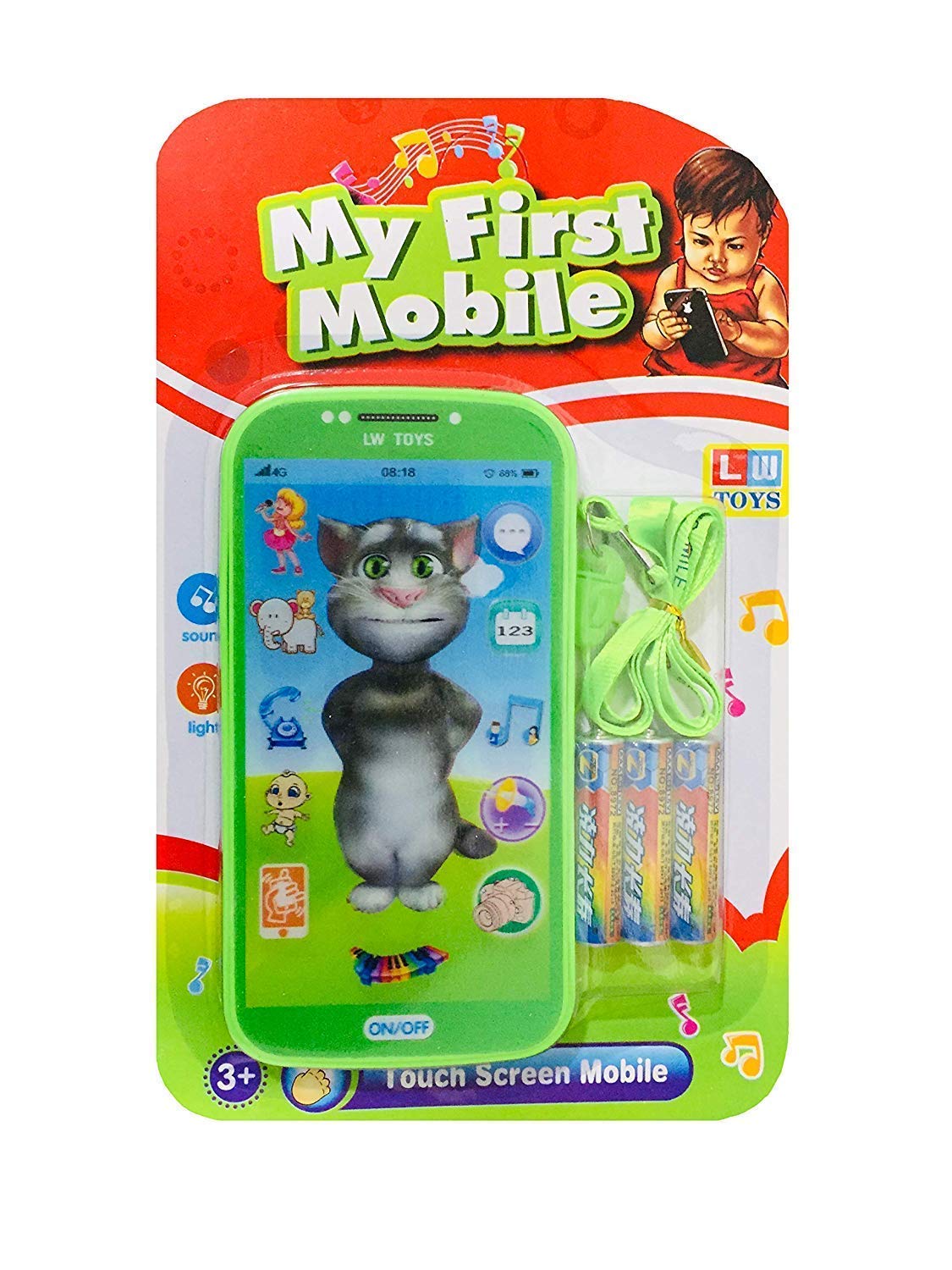 BELOXY My Talking First Learning Kids Mobile Smartphone with Touch Screen and Multiple Sound Effects, Along with Neck Holder for Boys & Girls (B09MDC3W88) Amazon Price History, Amazon Price Tracker