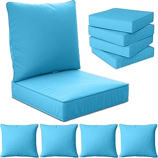 24" x 24" x 6" Outdoor Deep Seat Cushions Set