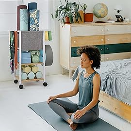 Weight Rack Dumbbell Rack Garage Storage Organization Garage Shelving Yoga Mat Storage Rack Home Gym Equipment Workout Equipment Storage Organizer Yoga Mat Holder Gym Essentials Women Men Fitness