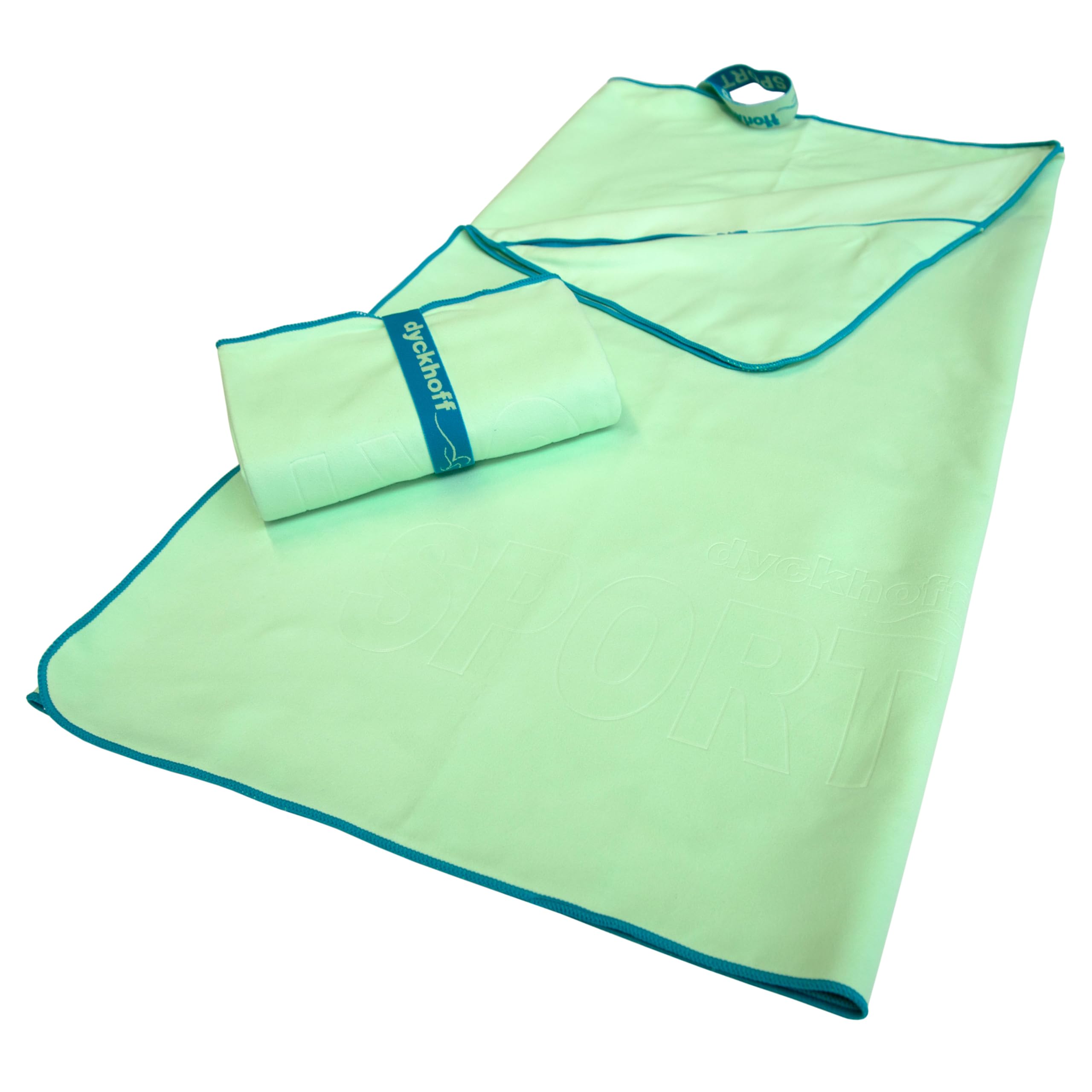 Dyckhoff Serviette de Sport en Microfibre - Menthe - Dimensions : 80 x 180 cm