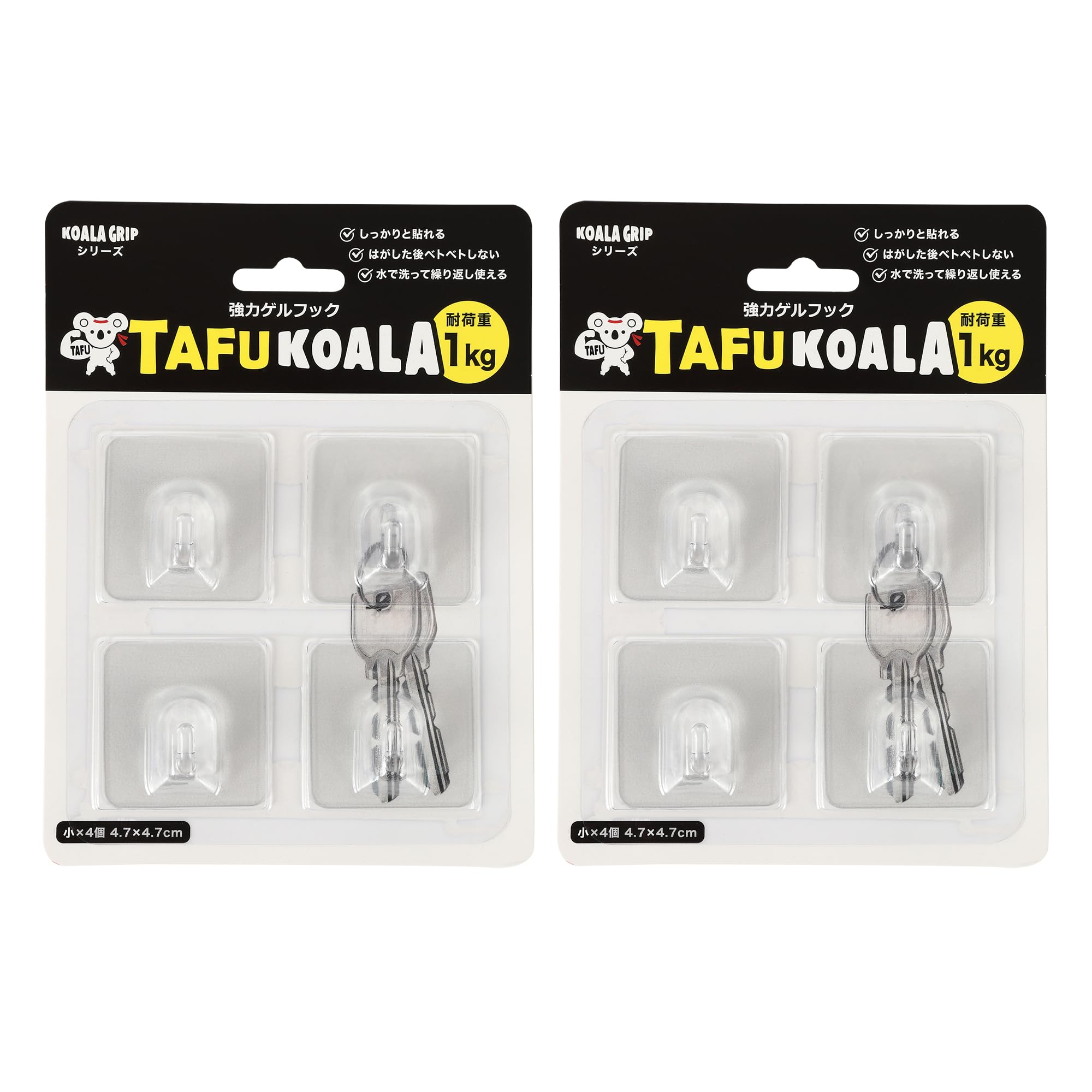 Amazon.co.jp: タフコアラ 粘着フック セット 透明 クリア 【KTF Amazon.co.jp: タフコアラ 粘着フック セット 透明 クリア 【KTF