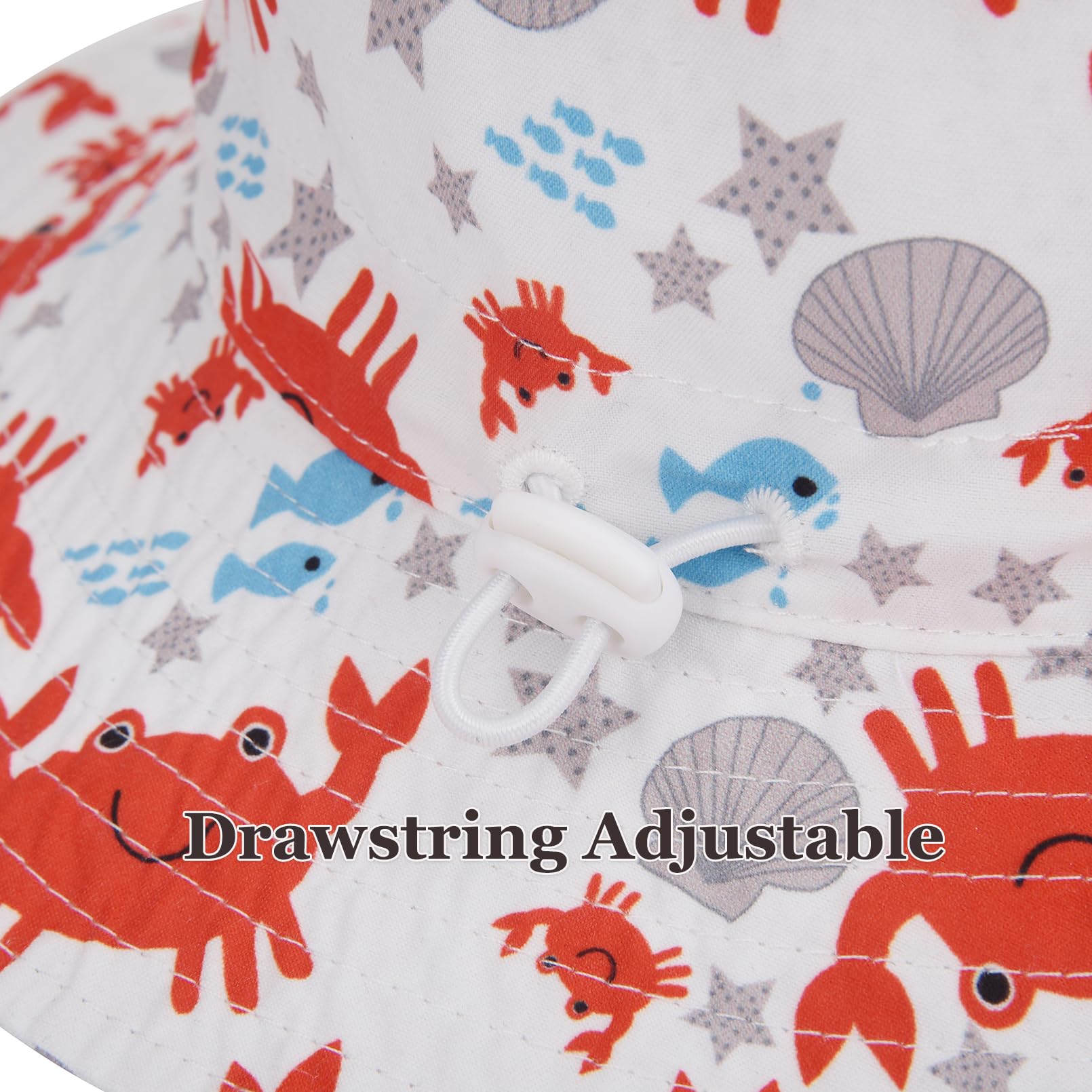 Snapklik.com : Baby Sun Hat Adjustable - Toddler Kids Beach Pool Bucket ...