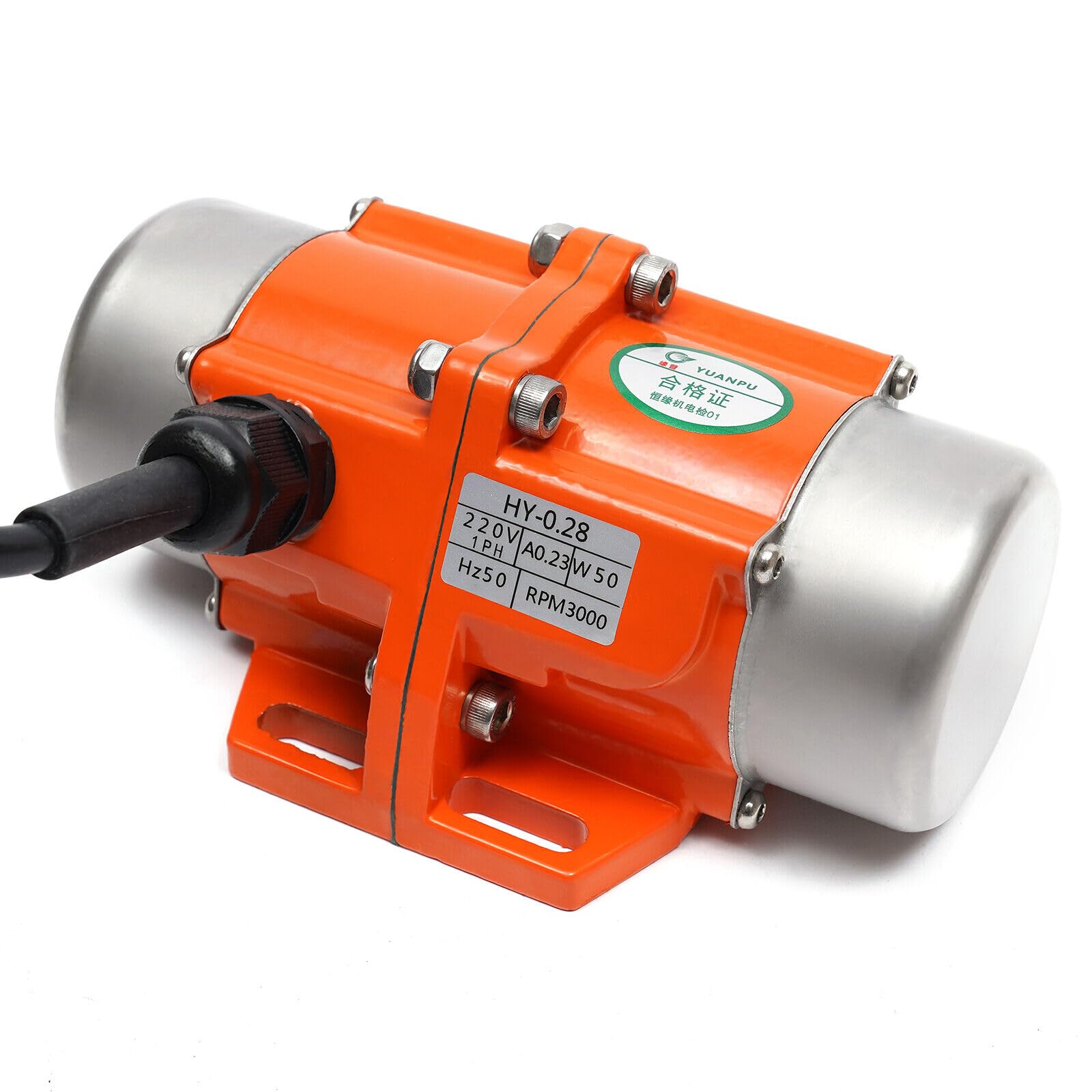 50 W Vibratore per calcestruzzo vibrante elettrico 3000 giri/min AC 220 V Motore potente] - Vibratore per calcestruzzo 50 W AC 220 V - Motore potente per lavori di costruzione