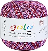 Vista 70 de golo 24 bolas hilo de ganchillo tamaño 10 hilo para tejer a mano hilo de ganchillo 10-24-1