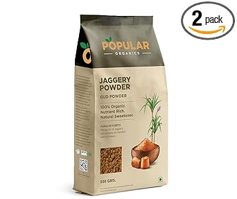 POPULAR ORGANICS Jaggery Powder (Gur), 500 gm (Pack of 1) - image, photos
