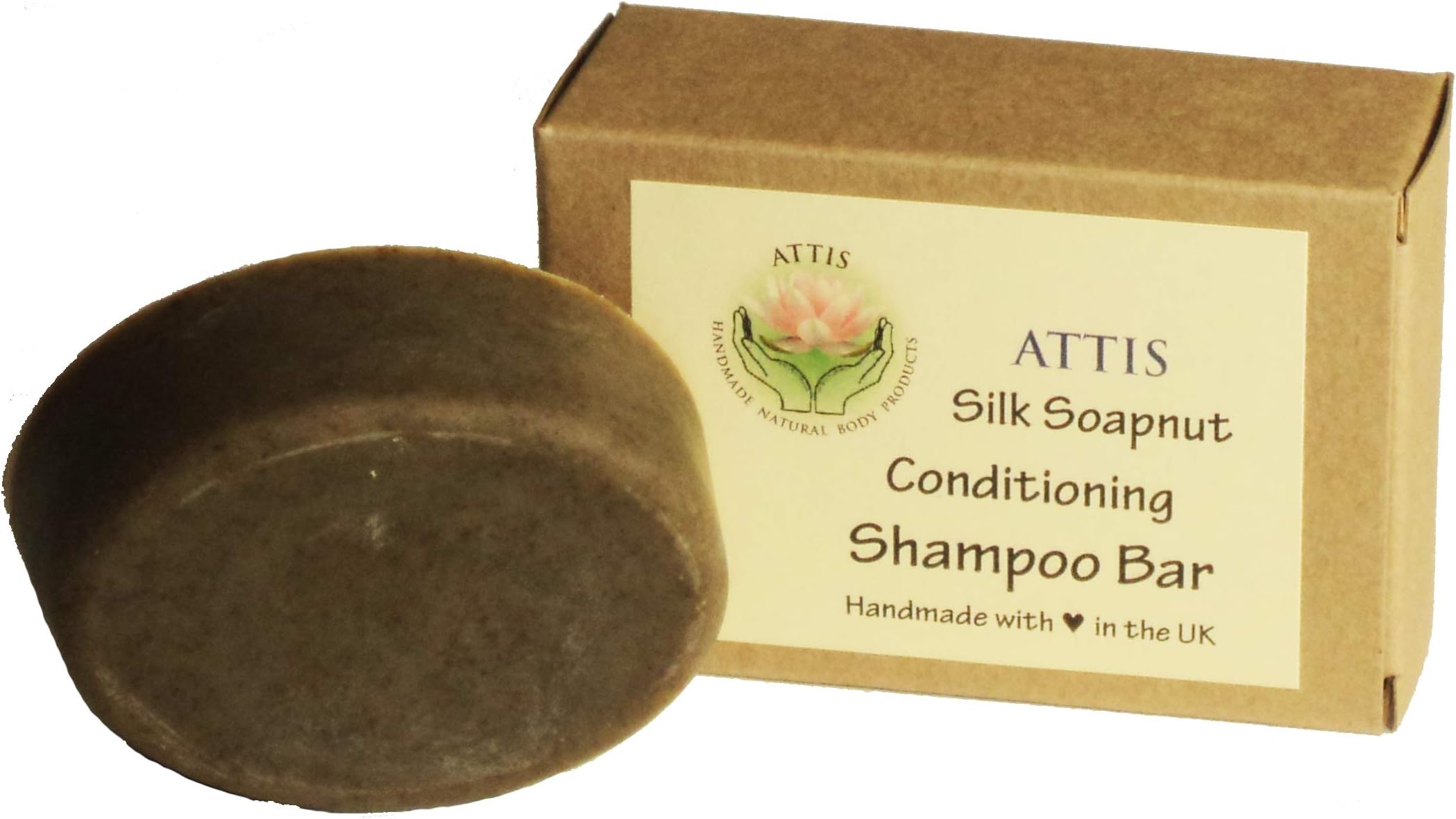 Handmade Silk Soapnut Conditioning Shampoo Bar | with Shikakai | Rosemary & Orange Essential Oils | Sulfate Free | For Men & Women