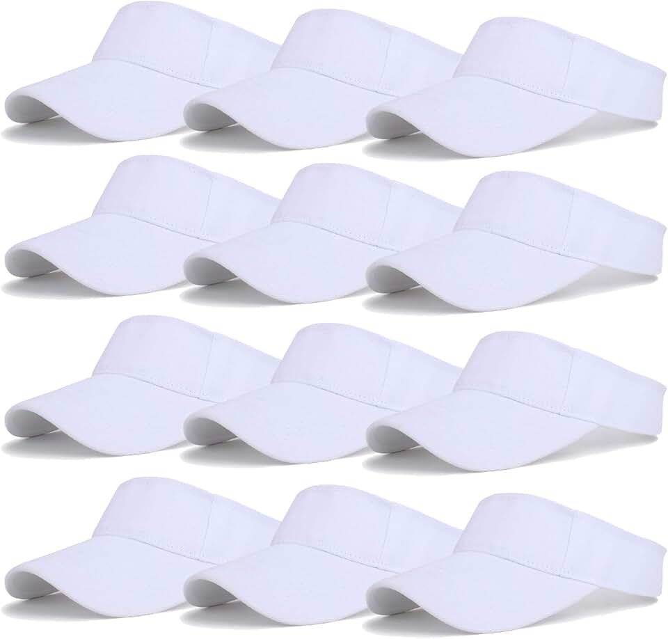 Ultrafun 12 Pack Sun Visor Hats Women Men Outdoor Sports Beach | Adjustable UV Protection Sun Hat Cap... product image