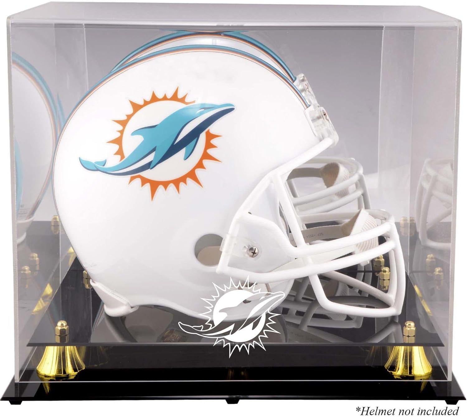 Miami Dolphins en Classic Helmet Display Case with Mirror Back - Football Helmet Logo Display Cases ''Case Only''