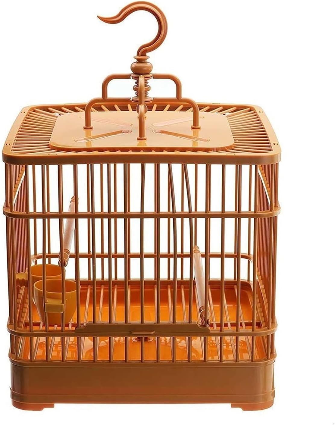 鳥籠 23x23x32cmのアセンブリの鳥の檻が付いている鳥の檻の中の小さなペットの鳥のフルセットプラスチック鳥の家のオウムのぶら下がり 鳥かご 21年新作入荷