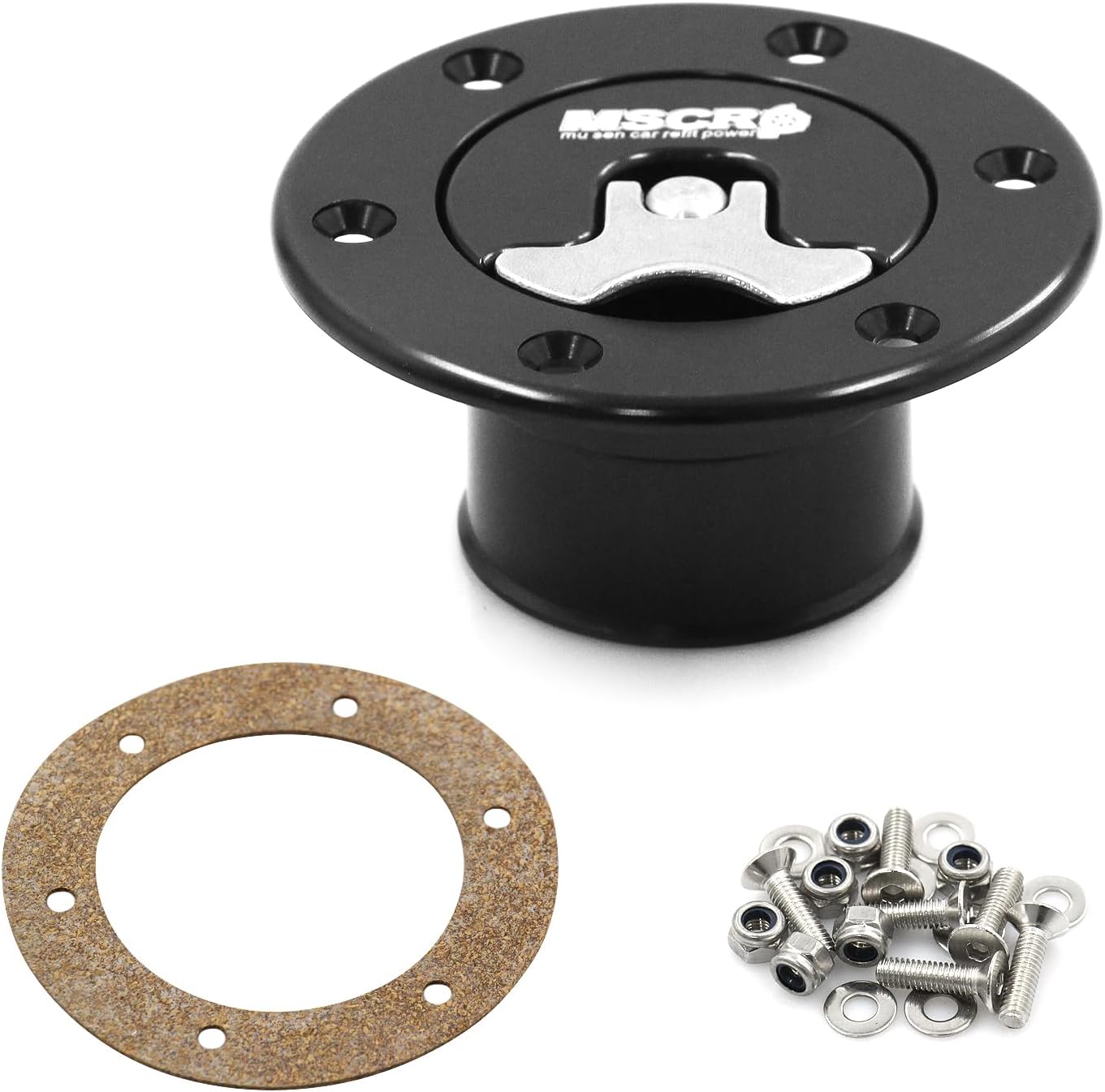 AdlerSpeed Compatible with JAZ Fuel Cells Black 4" OD 7613A Billet Aluminum Fuel