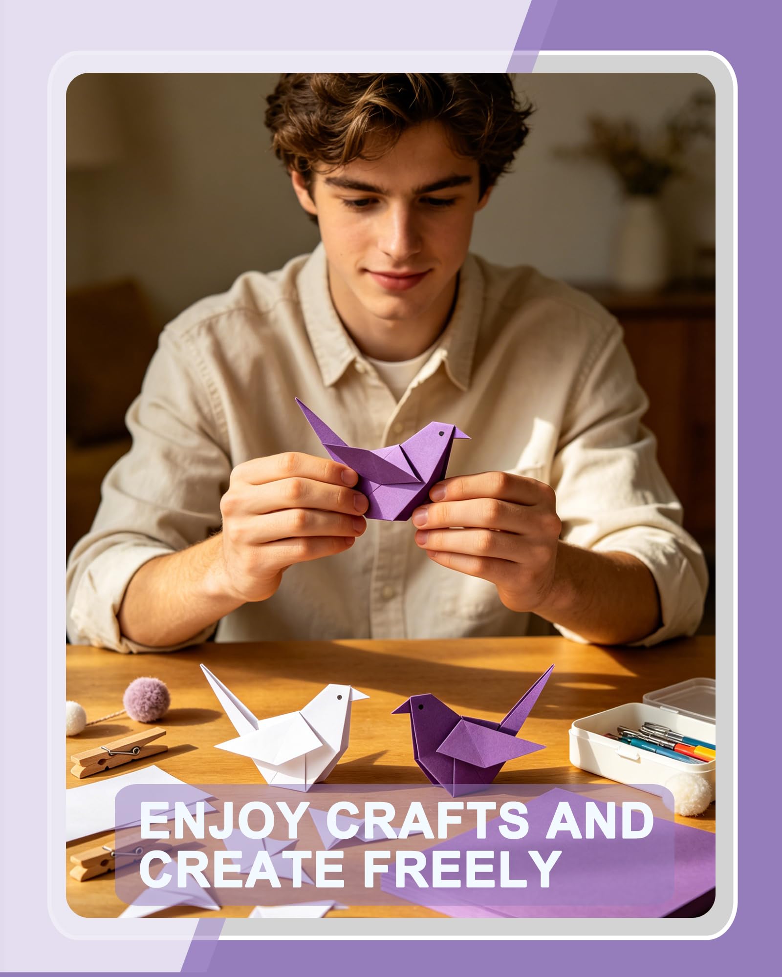 WritePads Veritas - Carta colorata per fotocopie, viola, 21,6 x 27,9 cm, formato lettera, 9,1 kg/75 g/m², viola, 200 fogli, per fotocopie, stampante, multiuso, prodotta negli Stati Uniti