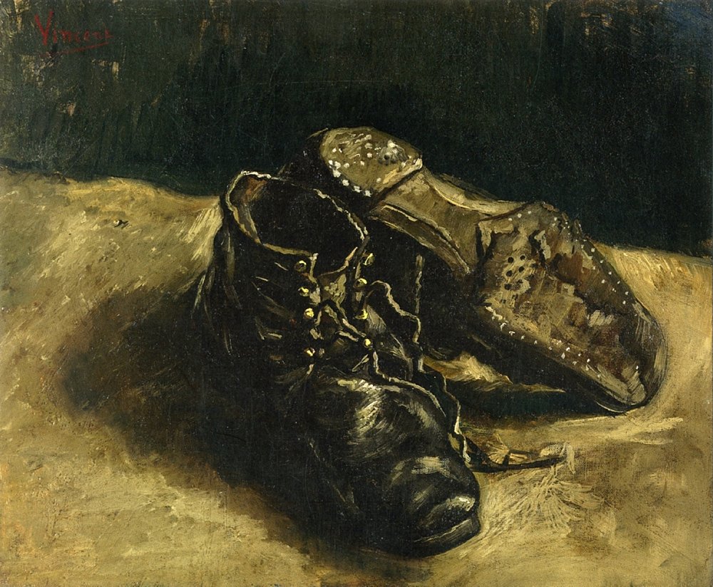 A Pair of Shoes Van Gogh 1887 Déco Murale Salon Impression Matte