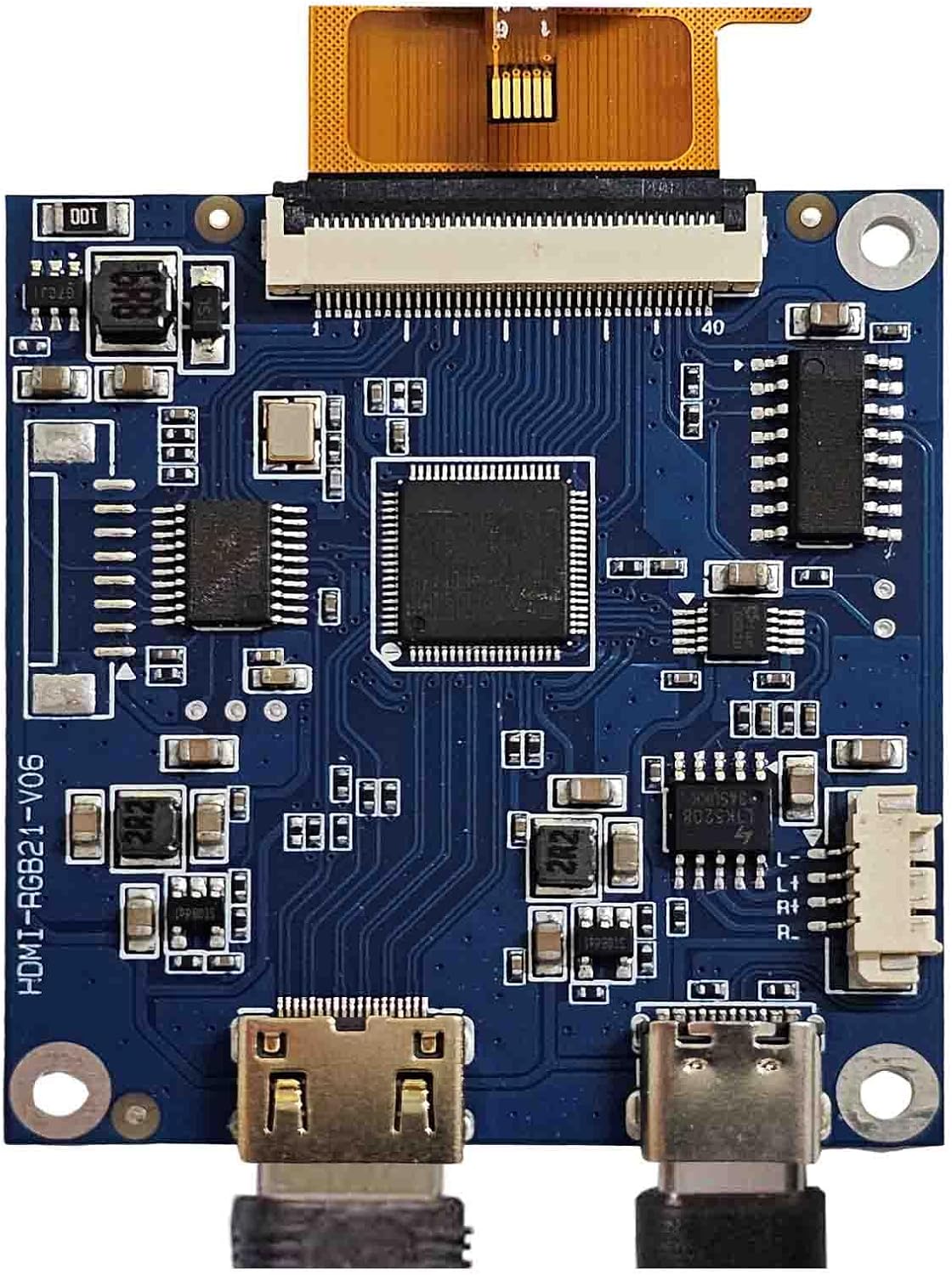 2.1 inch 480X480 IPS MIPI 300nit Circle LCD Touch Screen | and 40 pins H/D Controller Board