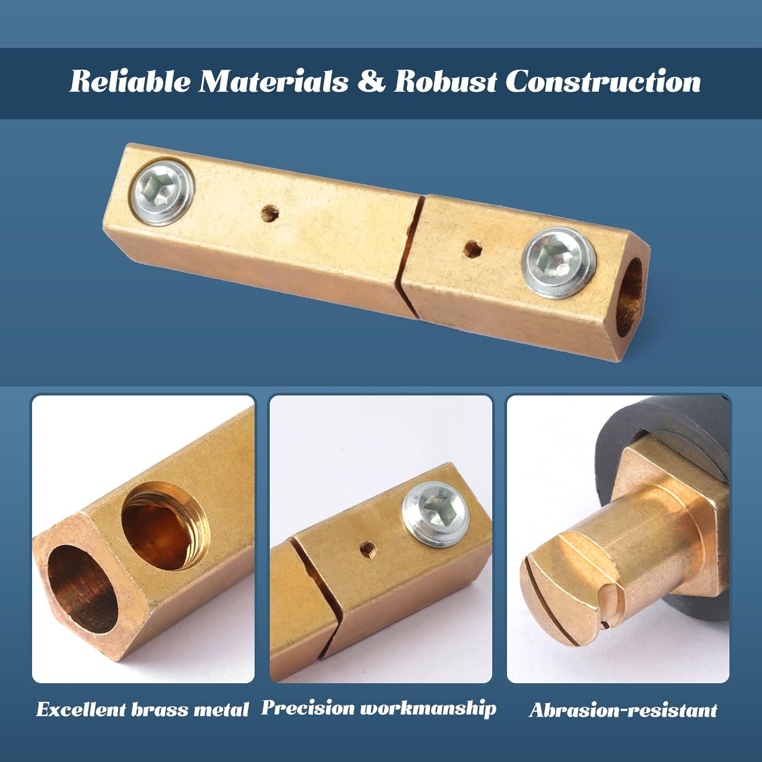 2 Pack LC-40 Welding Cable Connector Kit (2 Male / 2 Female) for Welding Machine Accessories, Cable Capacity 1/0 Thru 2/0, 350 Amp Max Rating