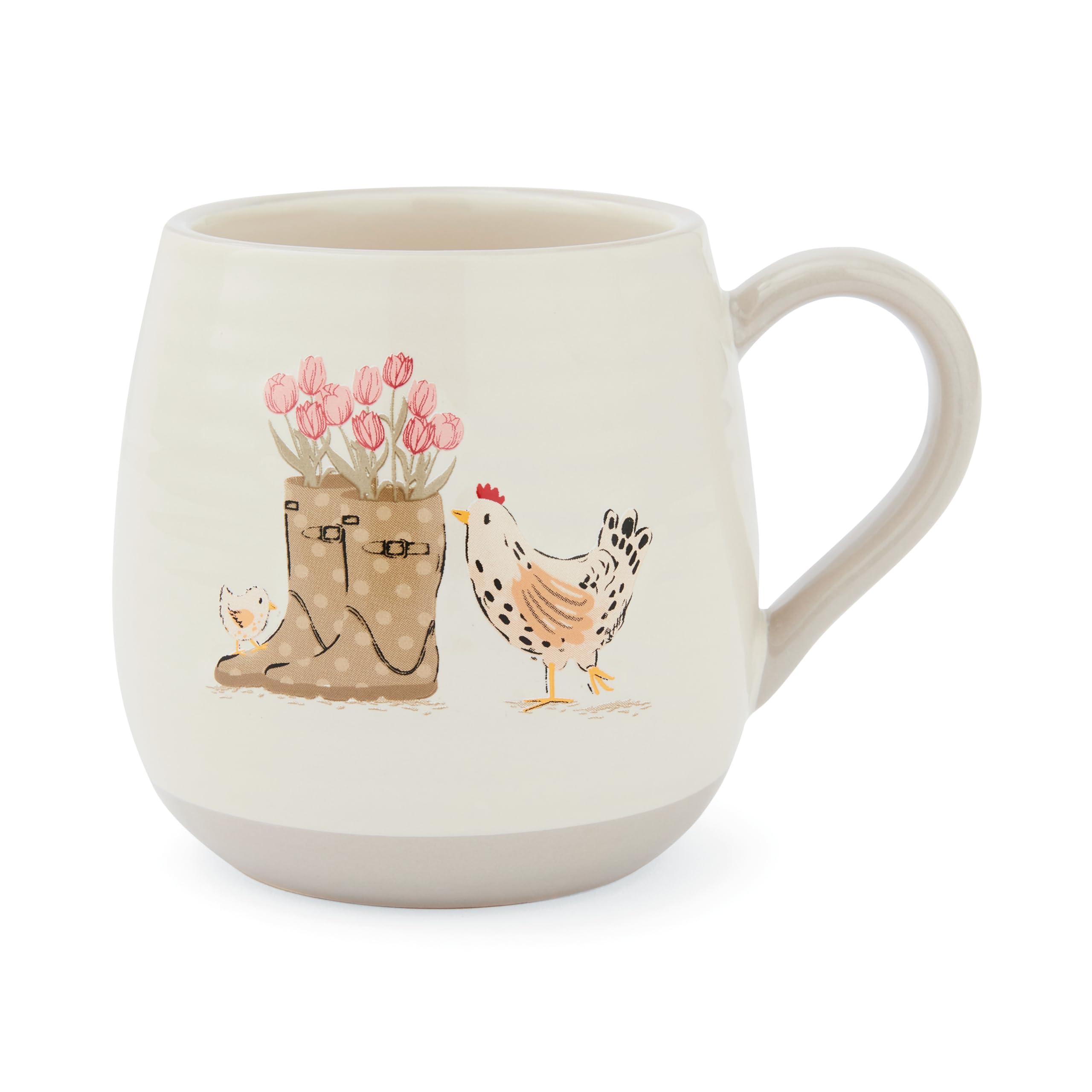 Cooksmart Hen House Lane Wellies & Hens Belly Mug from B&Q
