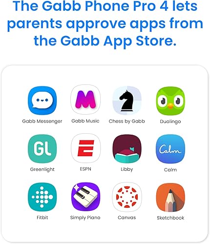 Miniatura 7 de Gabb Phone 4 Pro - El mejor teléfono inteligente para niños y adolescentes, rastreador GPS, sin redes sociales o Internet, controles parentales,