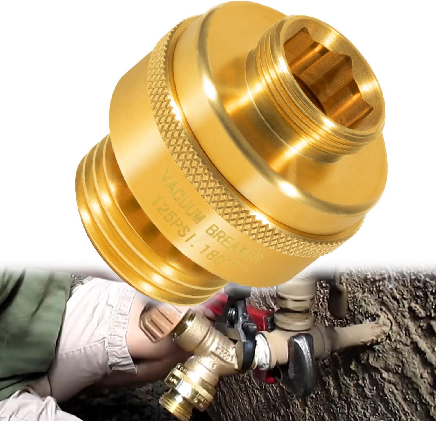 34HFBR Vacuum Breaker with 3/4 Inch Male Hose Thread Fits