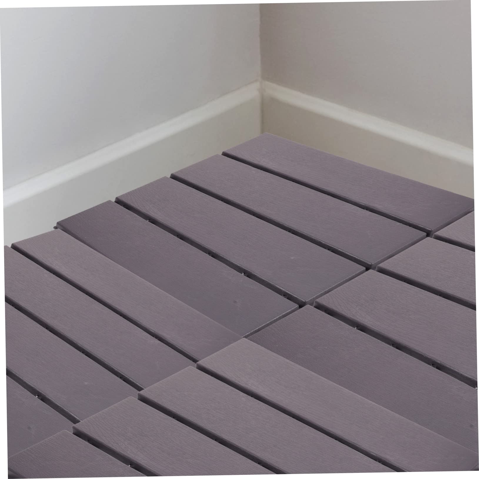 4piezas Baldosas De Patio Interlocking Para Exterior Suelo De y Jardín Diseño Resistente Al Agua Sol Instalación y Madera