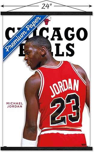 Miniatura 3 de Trends International Michael Jordan - Póster de pared con marco magnético