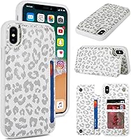 Vista 40 de iCoverCase Compatible con Funda para iPhone XR con Tarjetero, Funda de Teléfono Tipo Cartera para Hombres y Mujeres con Bloqueo RFID de Piel Beige