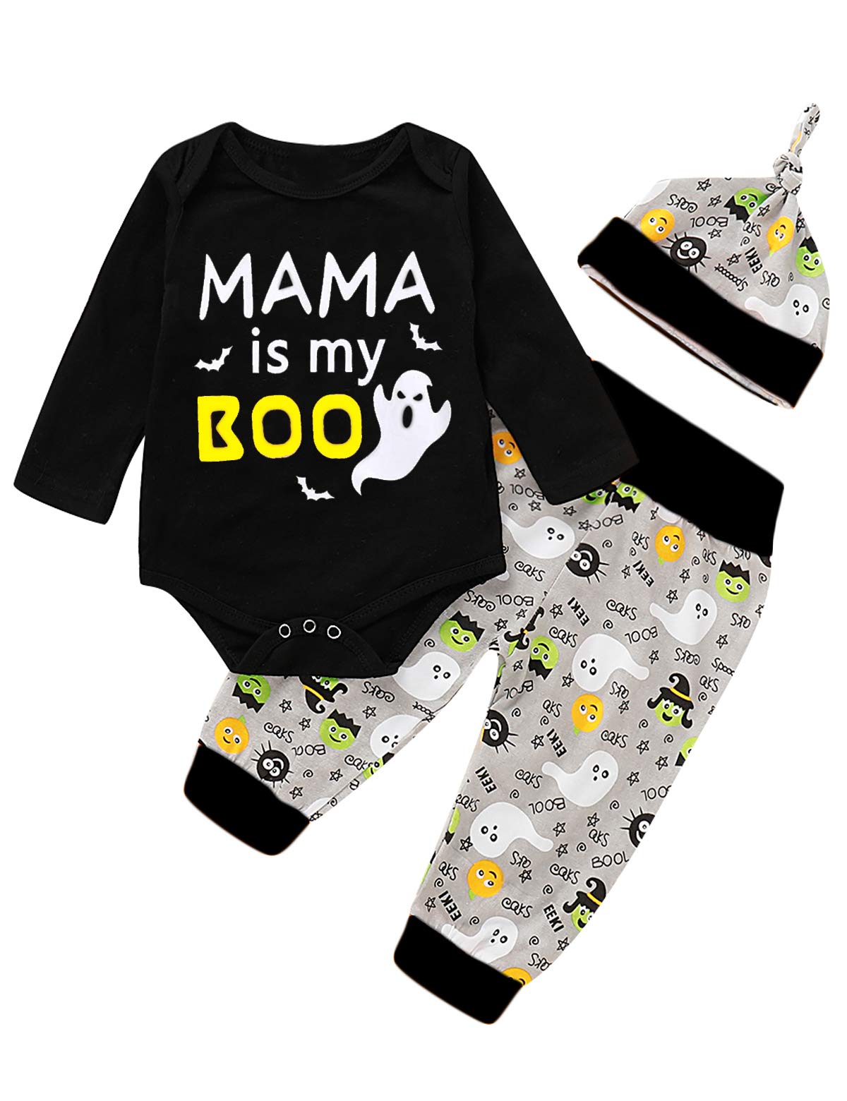 DeeFly Baby Boy Girl Halloween Outfit 1st Halloween Clothes Boys Girls Halloween Bodysuit