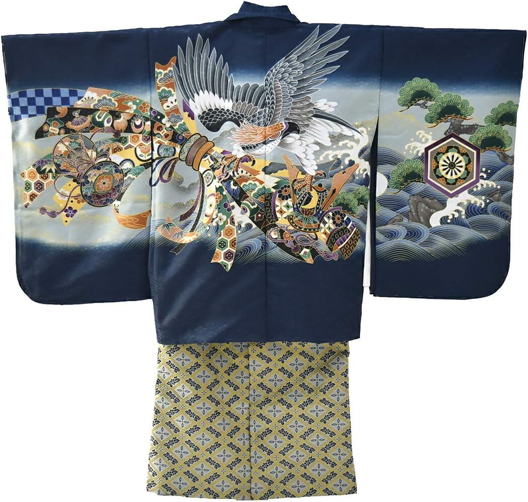 Amazon | 七五三 着物 男の子 5歳 [なごみや] アンサンブル10点セット