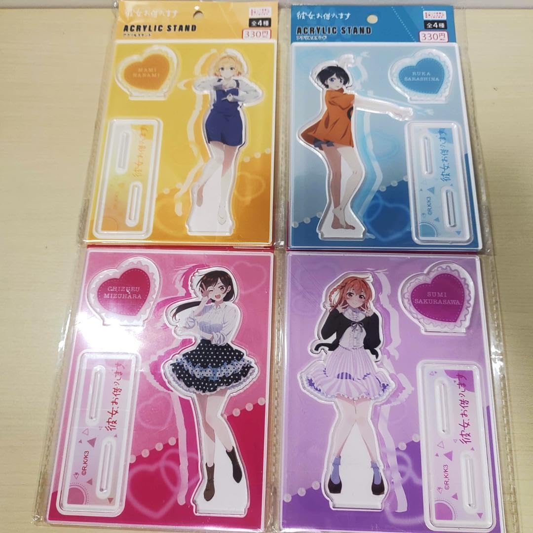 本日限定値下げ アマカノ キャラクターソング アクリルスタンド4種セット Amazon.co.jp: 彼女、お借りします アクリルスタンド特大 4種