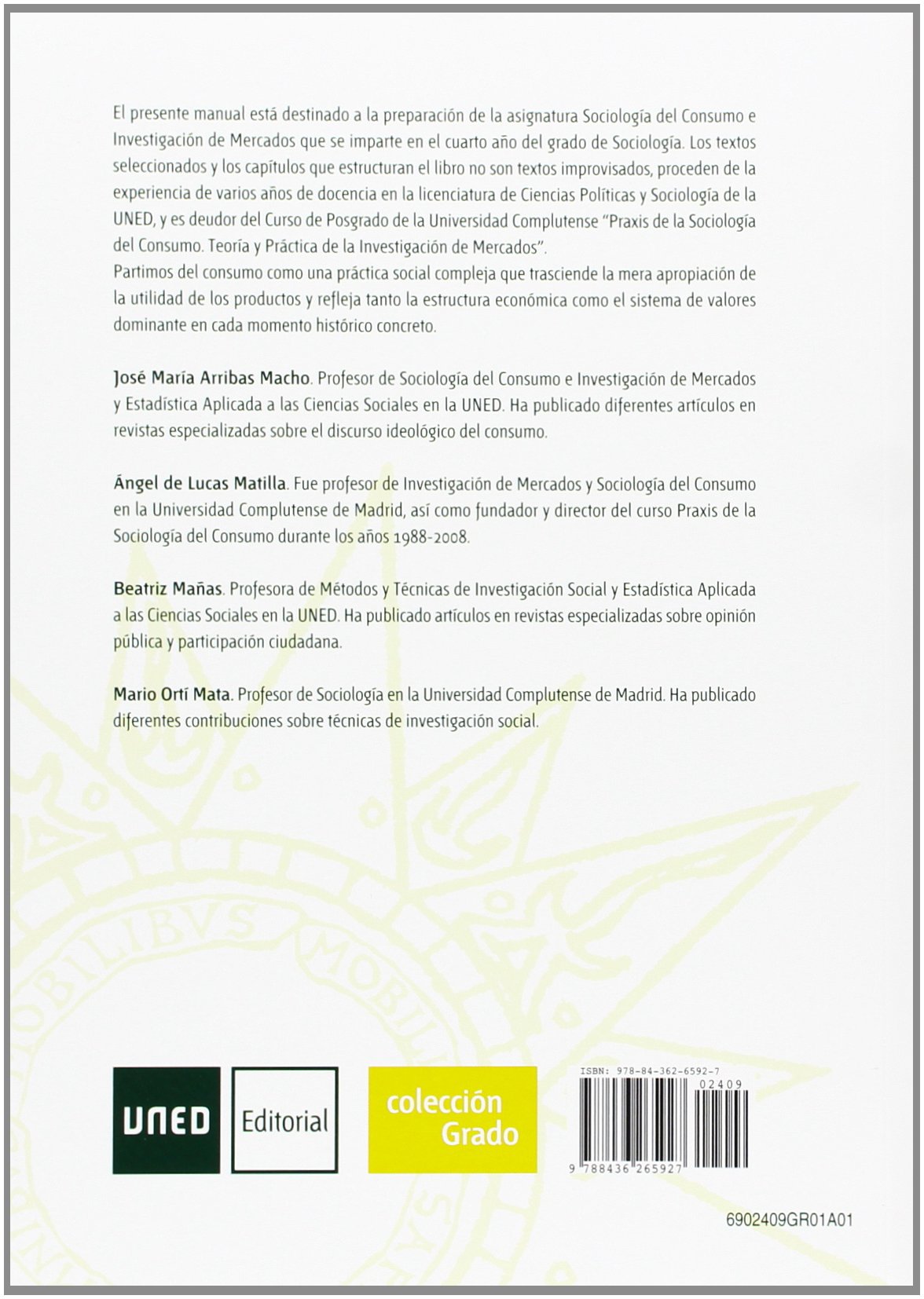 Sociología del consumo e investigación de mercados. Una guía didáctica (GRADO)