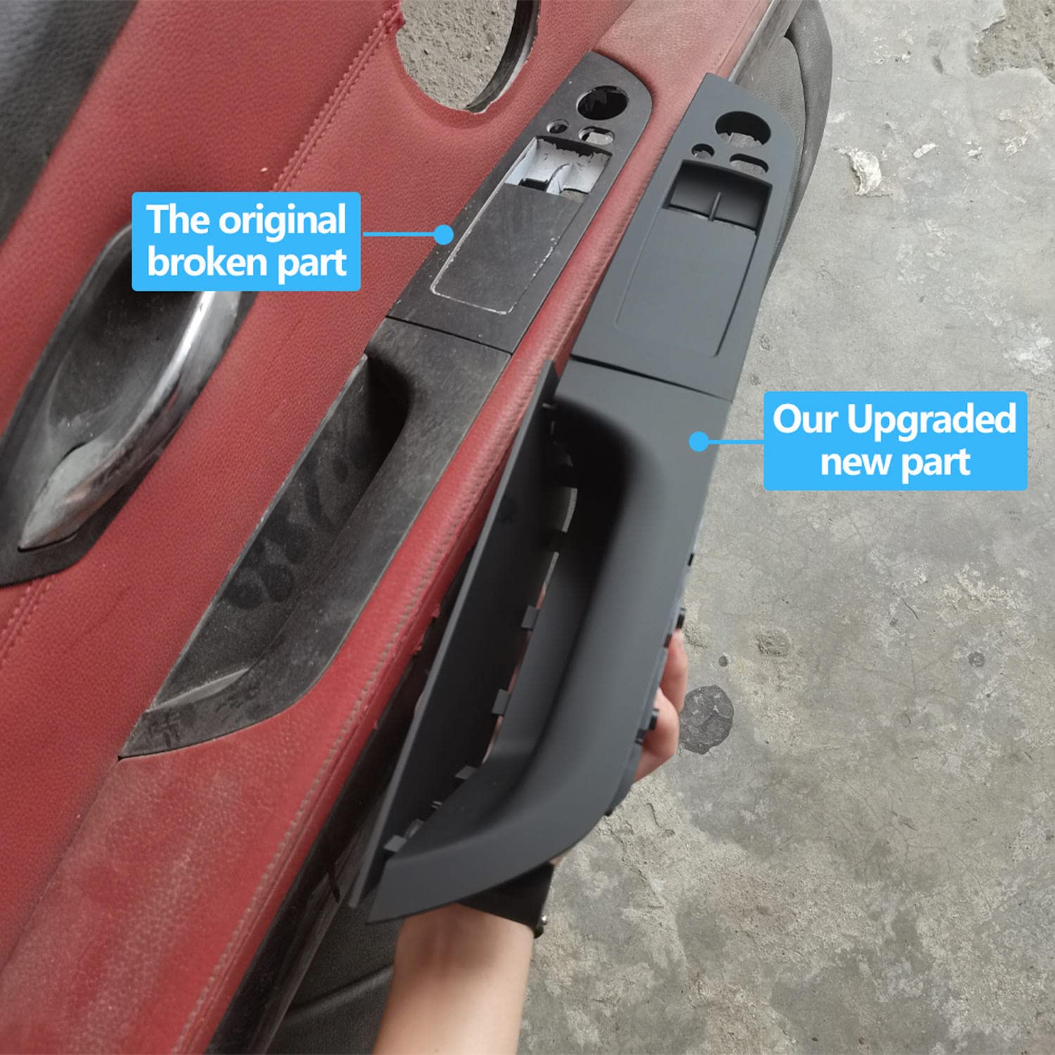 Copertura Interruttore Alzacristalli Lato Guida Per BMW Serie 3 E92 Coupé (2007-2014) – Pannello Controllo In Fibra Di Carbonio, Antigraffio - 5