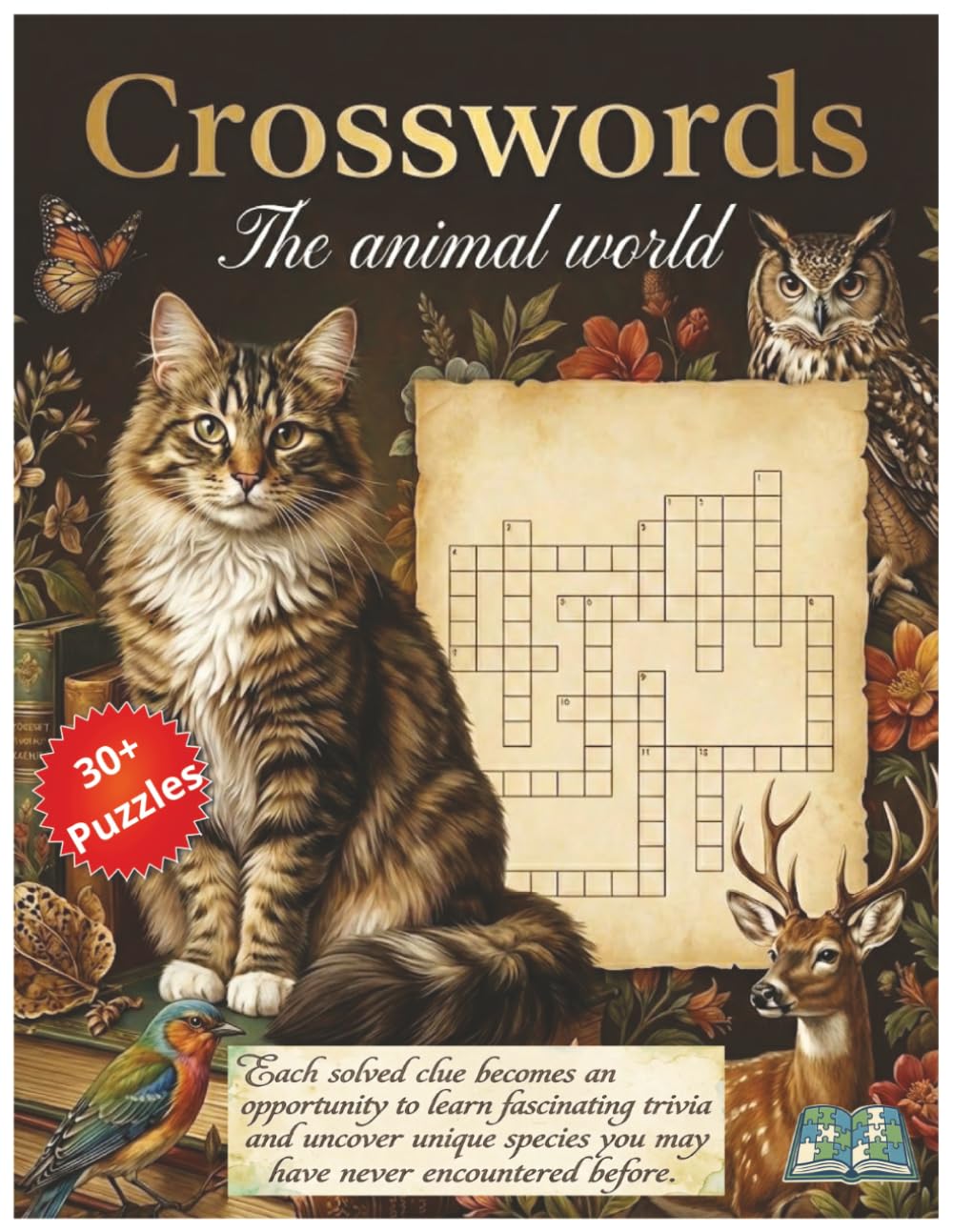 The animal world Crossword Puzzle Book: Ideal for vacations and relaxation | Puzzles for animals lovers with 30+ puzzles | Large format 8.5x11 inches ... A gift idea that leaves a lasting impression.
