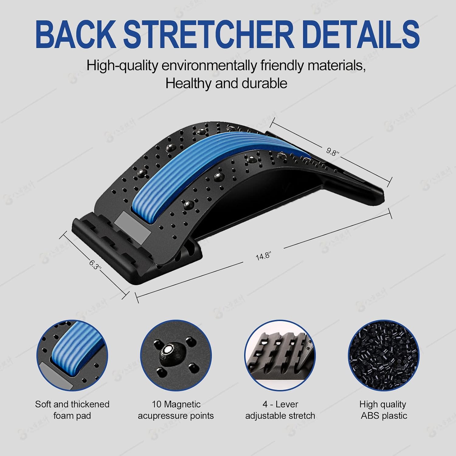 Back Cracking Device 4 Level – 360lb Heavy-Duty Capacity Back Stretcher for Lower Back Spine Pain Relief, Chiroboard Stretcher Spine Board Chirosnap Back Cracker Stretcher Popping Board Massager Tool…