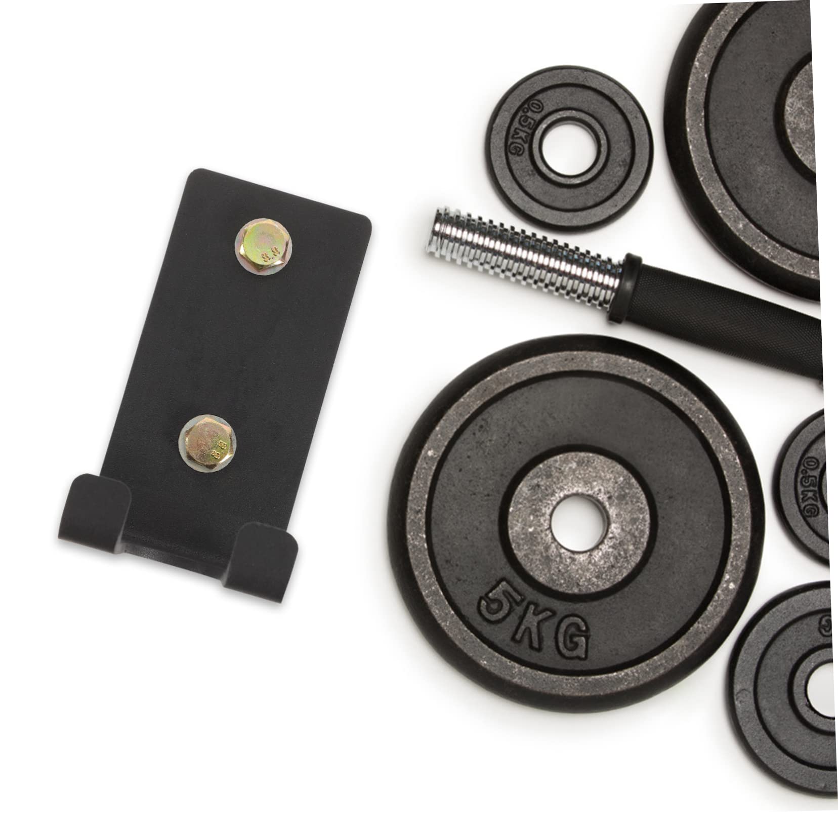 INOOMP Rack da Parete per Bilanciere e Manubrio, Casa e Palestra